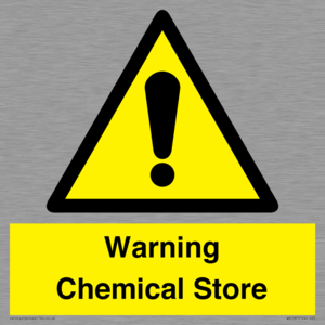 Warning Chemical Store